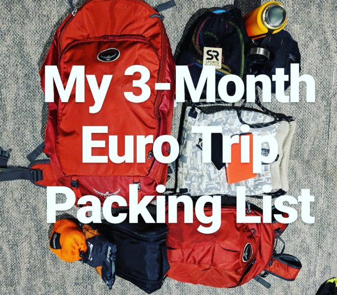 My 3-Month Europe Trip Packing List